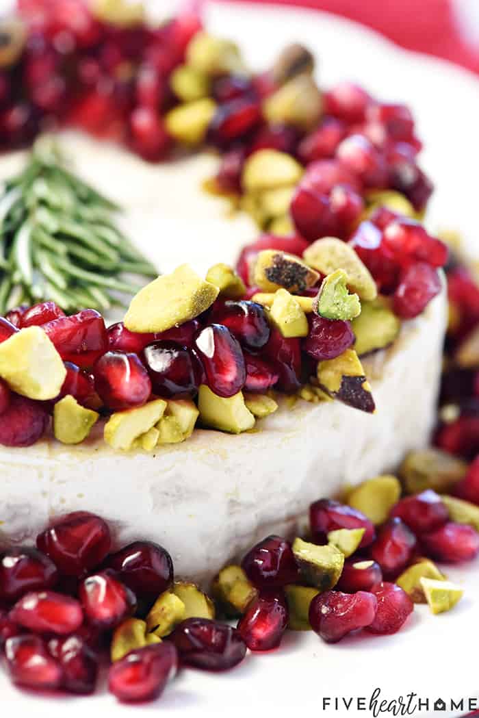 Close-Up Showcasing Pomegranate and Pistachio Garnish 