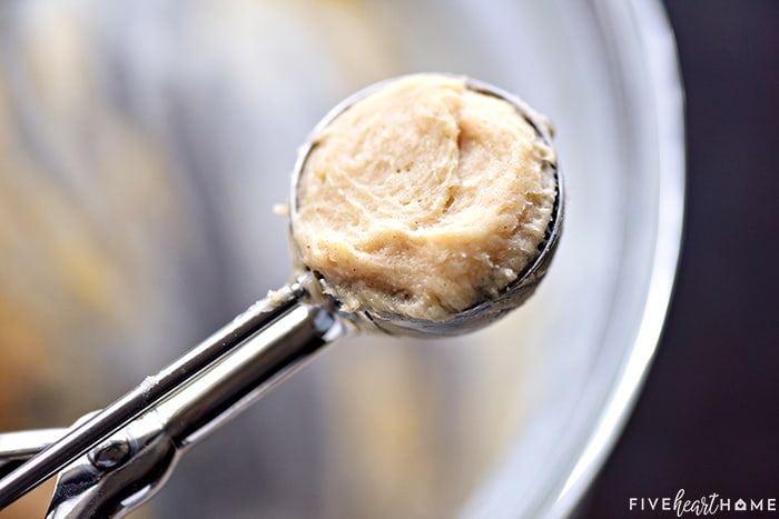 Scoop of dough.
