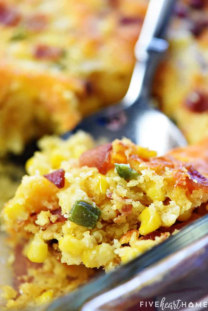 Spoonful of Cornbread Casserole.