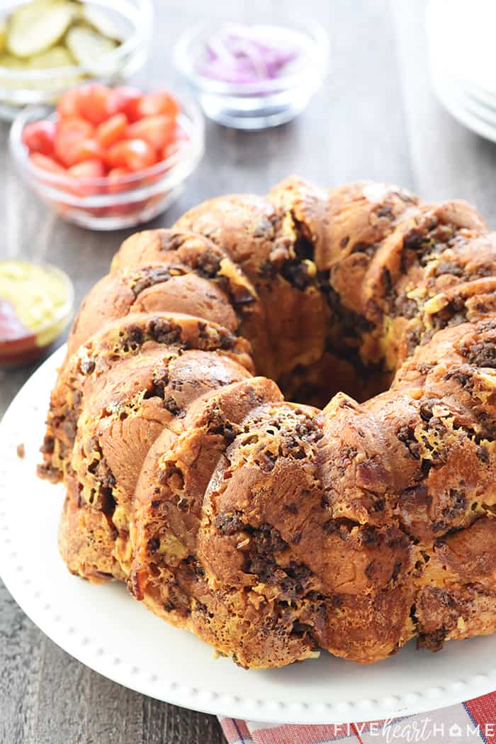 Savory Monkey Bread on Platter