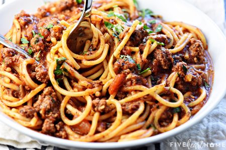 BEST One-Pot Spaghetti ~ Quick, Easy, & SO GOOD! • FIVEheartHOME