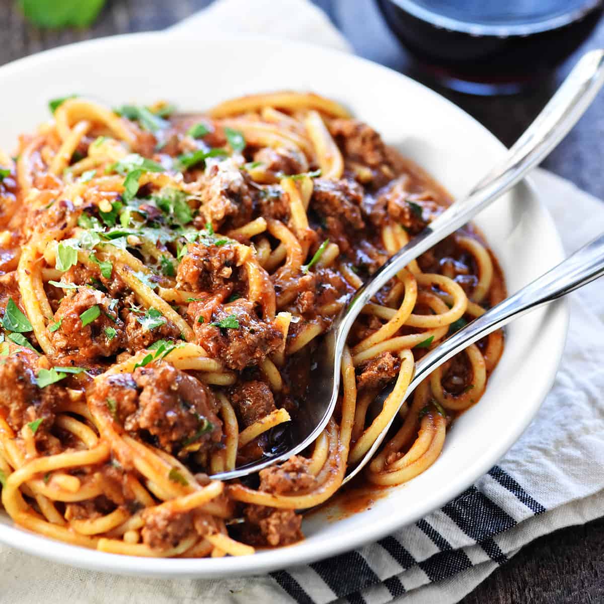 BEST One-Pot Spaghetti ~ Quick, Easy, & SO GOOD! • FIVEheartHOME