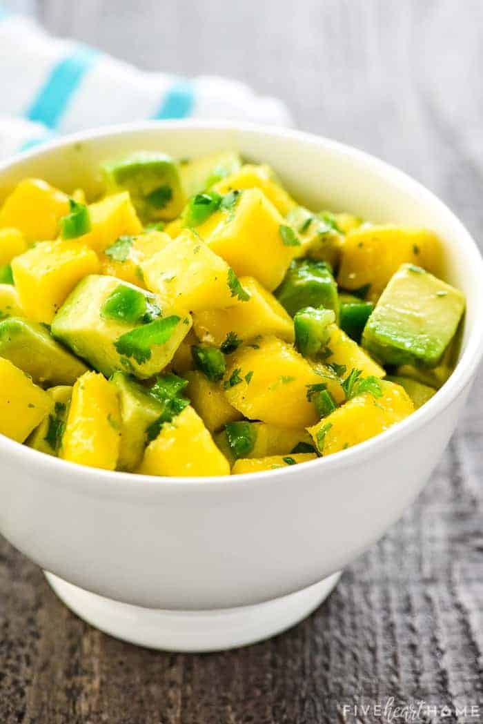 Mango Salsa recipe in bowl.