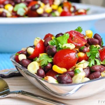 Black Bean and Corn Salad with Tomatoes + Cilantro