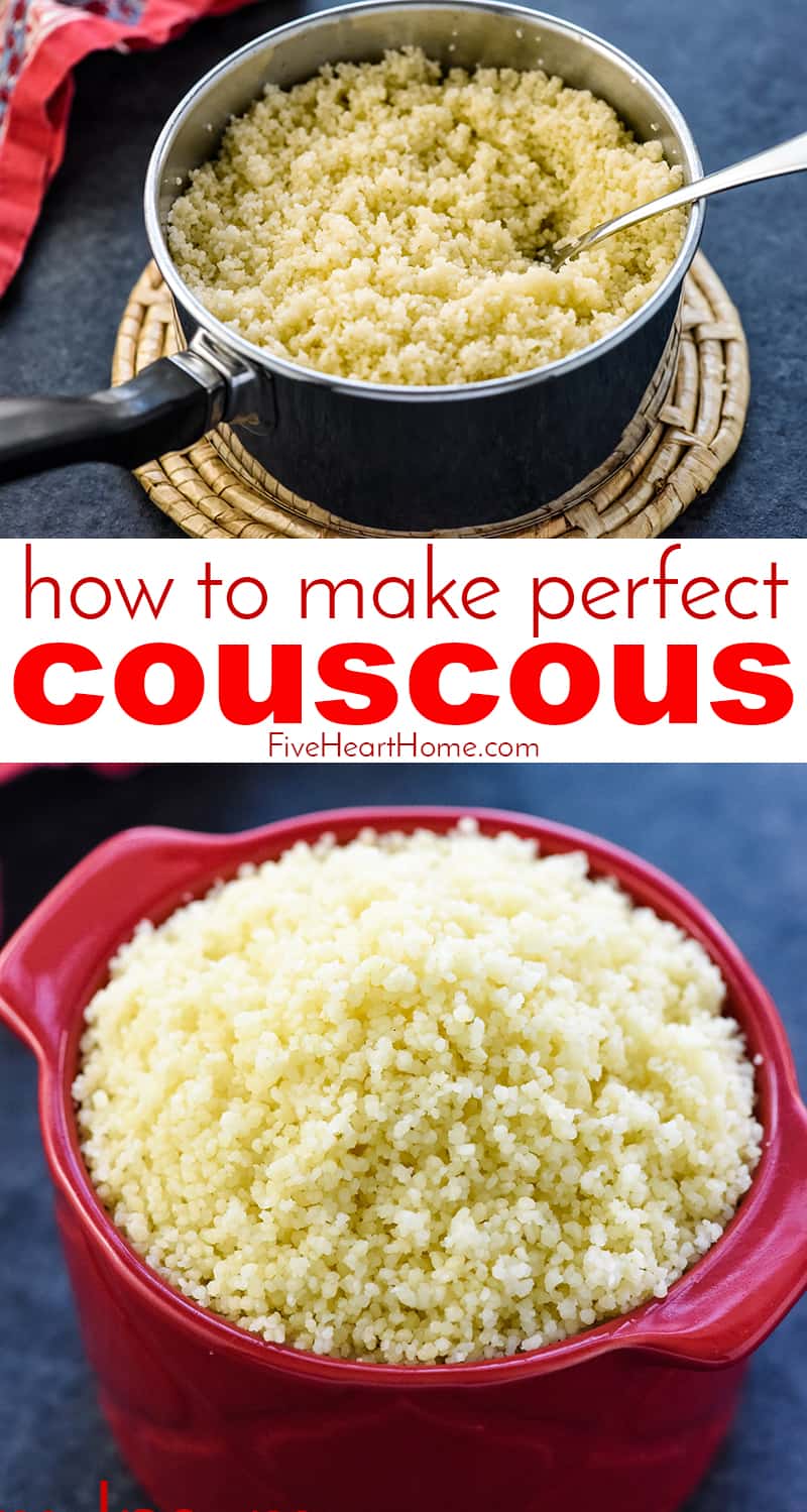 How to Cook Perfect Couscous collage with text