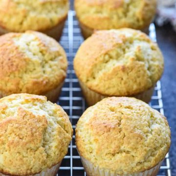 The BEST Basic Muffin Recipe ~ a plain batter yielding soft, yummy muffins that are easy to customize with your favorite add-ins...berries, diced fruit, chocolate, raisins, nuts, coconut, & more! | FiveHeartHome.com