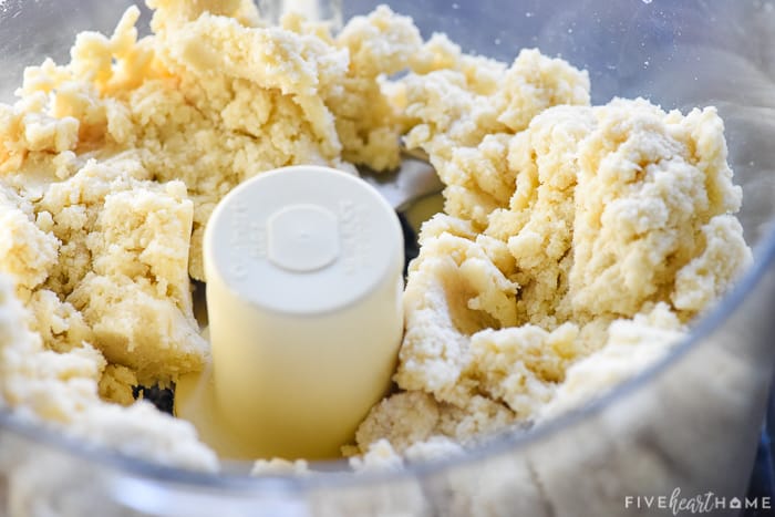 Dough in food processor.