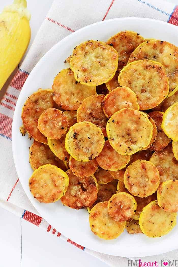 Baked Parmesan Yellow Squash Recipe | 2 Ingredients! • FIVEheartHOME