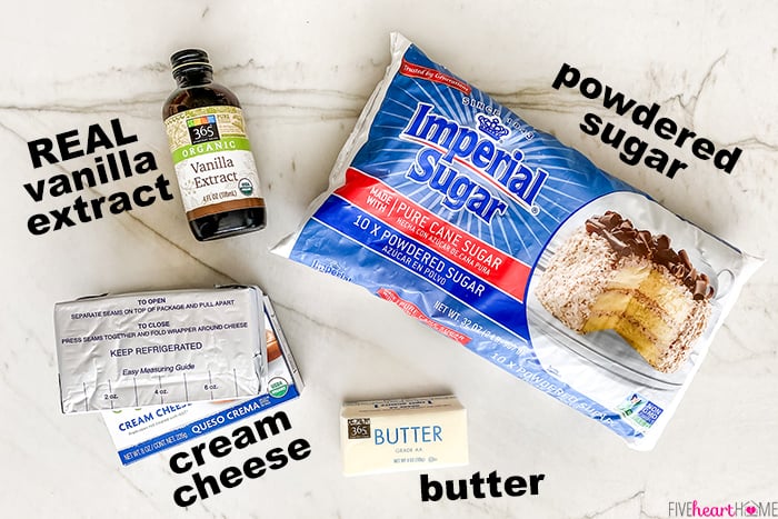 Aerial view of ingredients.