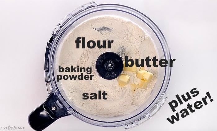 Ingredients in food processor.