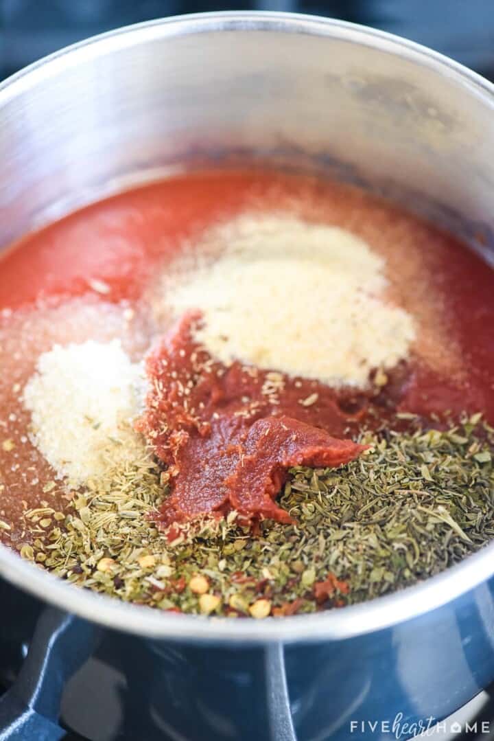 The Best Pizza Sauce FromScratch, Easy, + Flavorful! • FIVEheartHOME