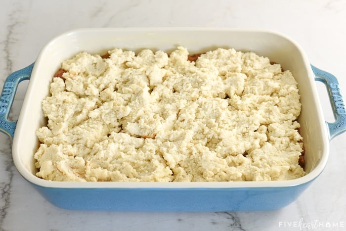 Tamale Pie ready to go into oven.