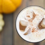 Aerial view of Pumpkin Cream Cold Brew.