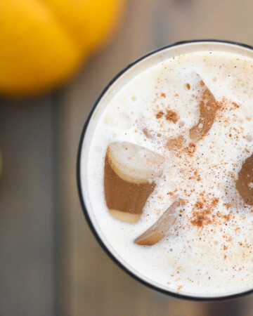 Aerial view of Pumpkin Cream Cold Brew.