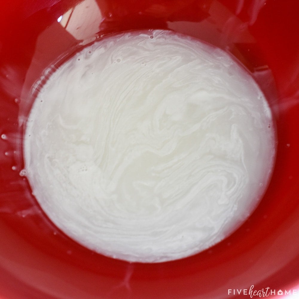 Liquid that was drained from ricotta.