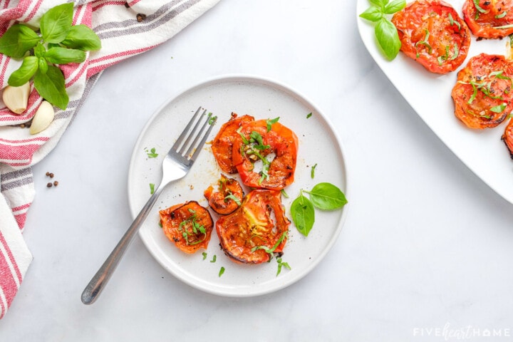 AMAZING Roasted Tomatoes with Balsamic • FIVEheartHOME
