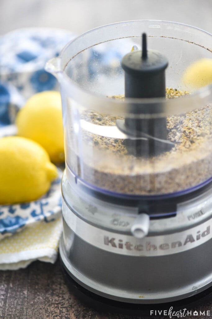 Best Lemon Pepper Seasoning in food processor.