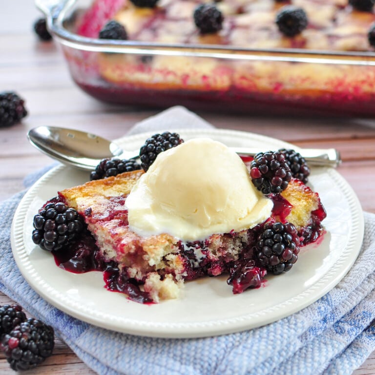 Easy Blackberry Cobbler (from Scratch!)