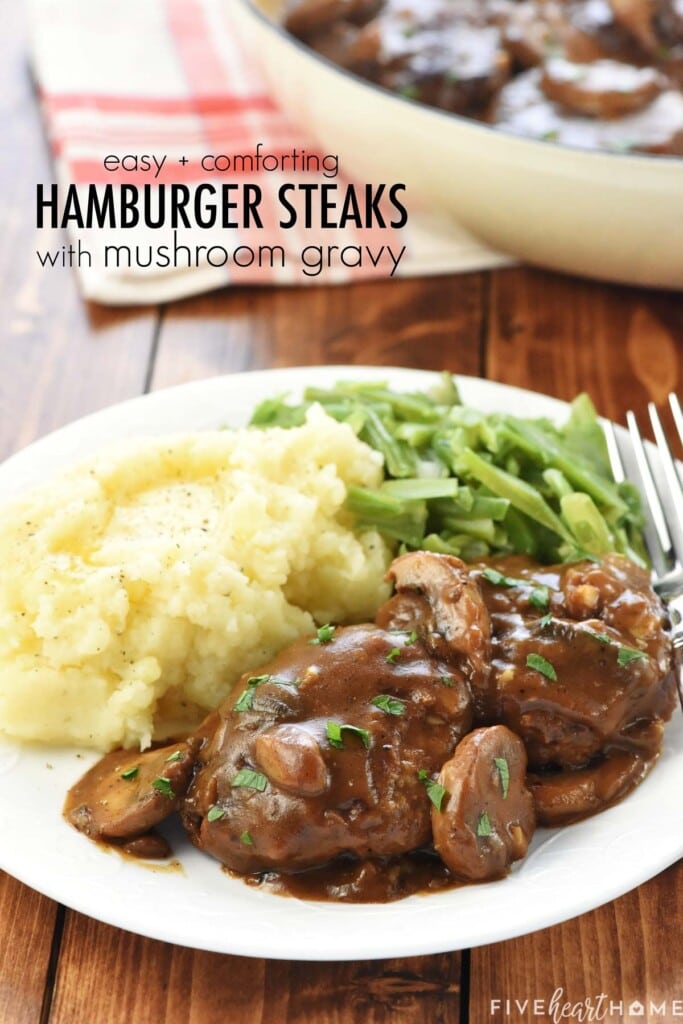 Hamburger Steak Recipe with Onions and Gravy - Add a Pinch