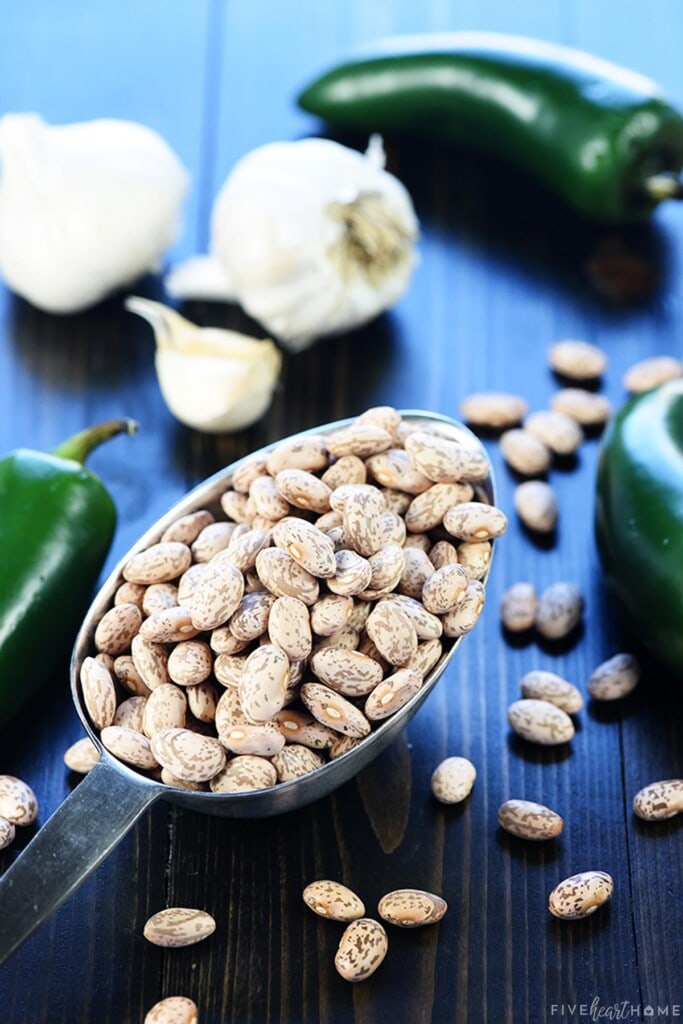How to make refried beans starting with dried pinto beans.