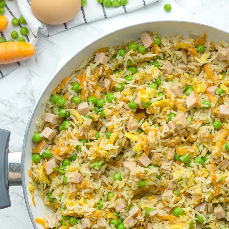 Easy Fried Rice - A Quick Recipe to Use Up Leftovers!