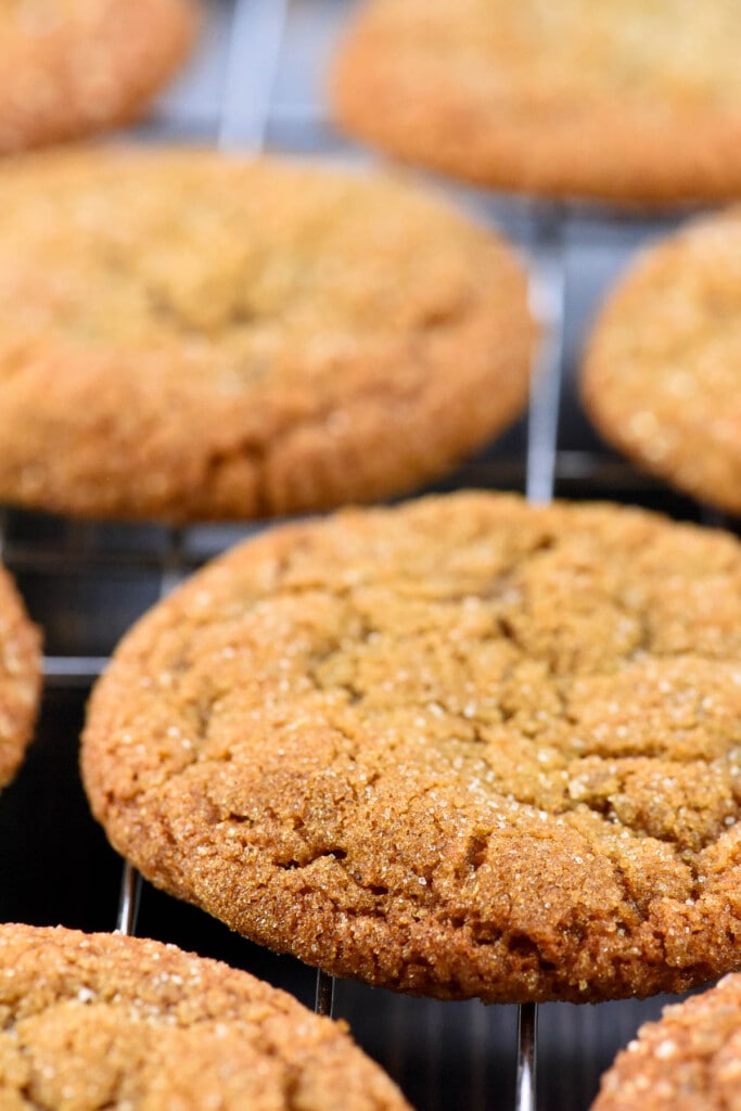 Close-up of Ginger Cookies recipe.