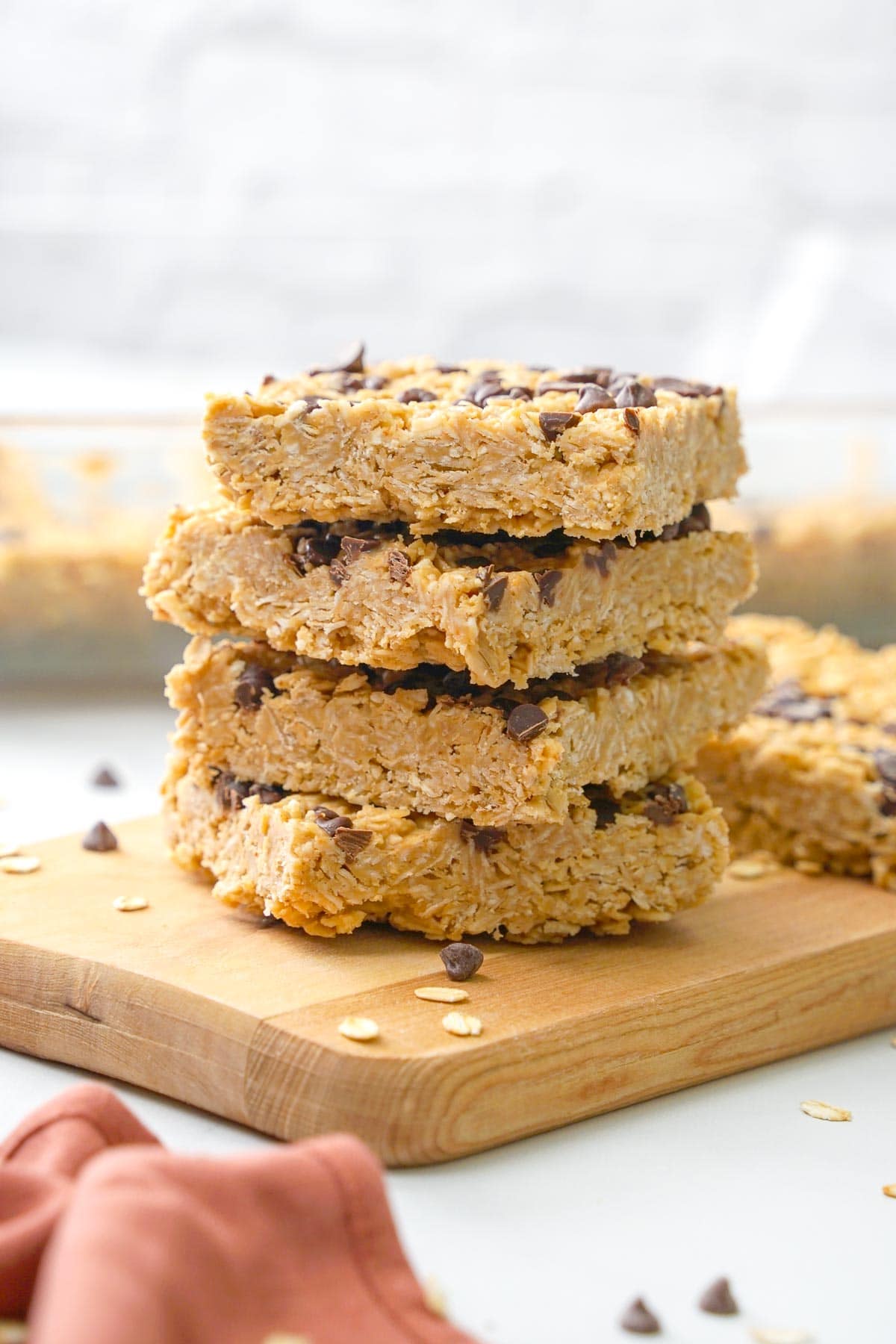 Stack of Chewy Granola Bars.