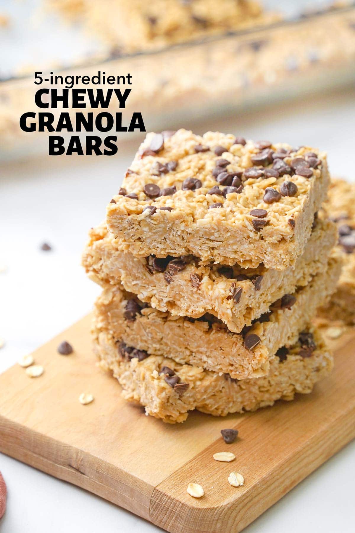 Chewy Granola Bars with text overlay.