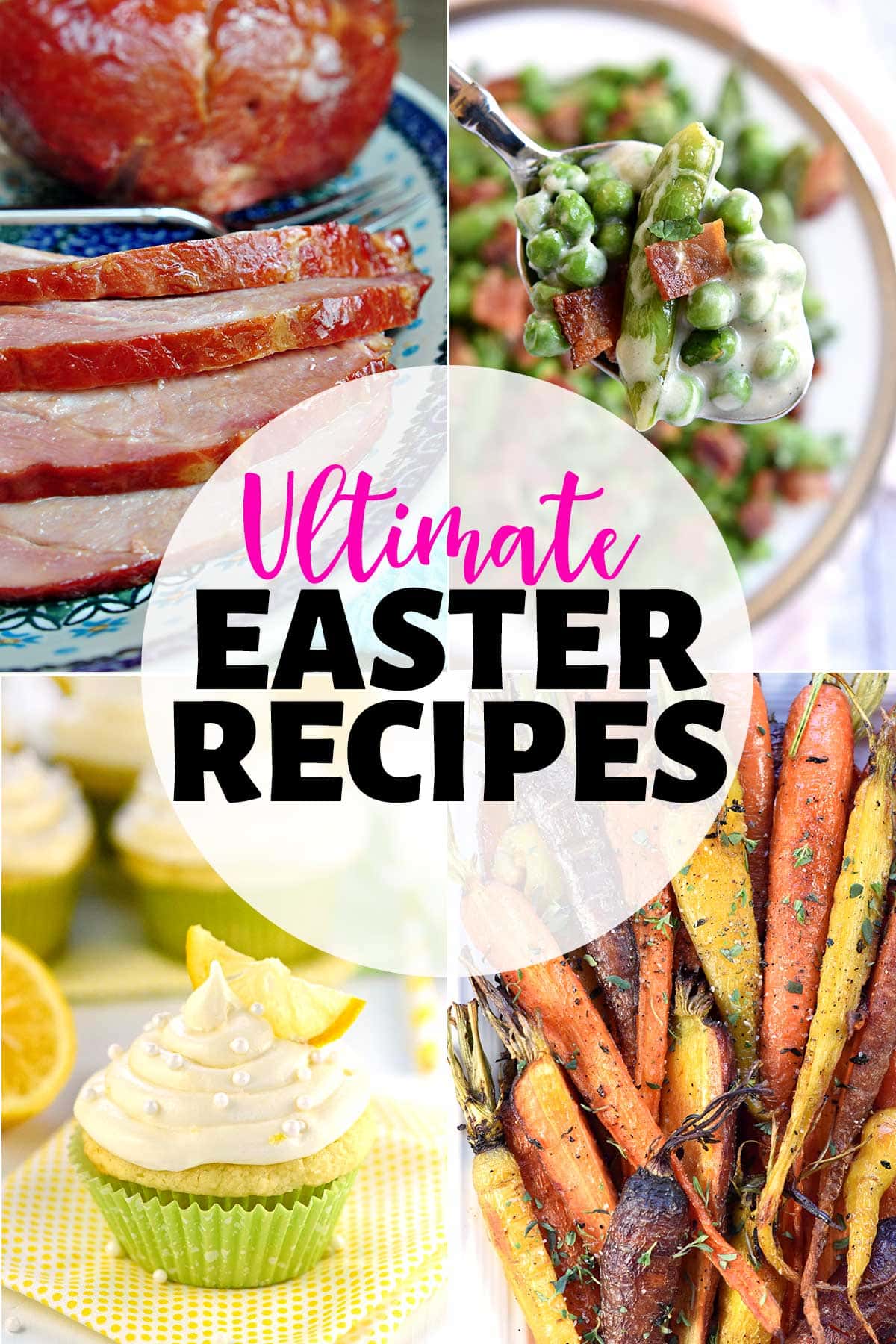 Ultimate Easter Recipes Menu Planner ~ includes everything from main dishes and side dishes, to breakfasts and desserts, to ideas for using up leftover ham and hard-boiled eggs! | FiveHeartHome.com via @fivehearthome