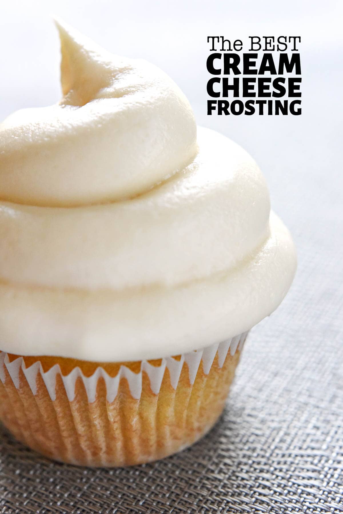 Cream Cheese Frosting with text overlay.