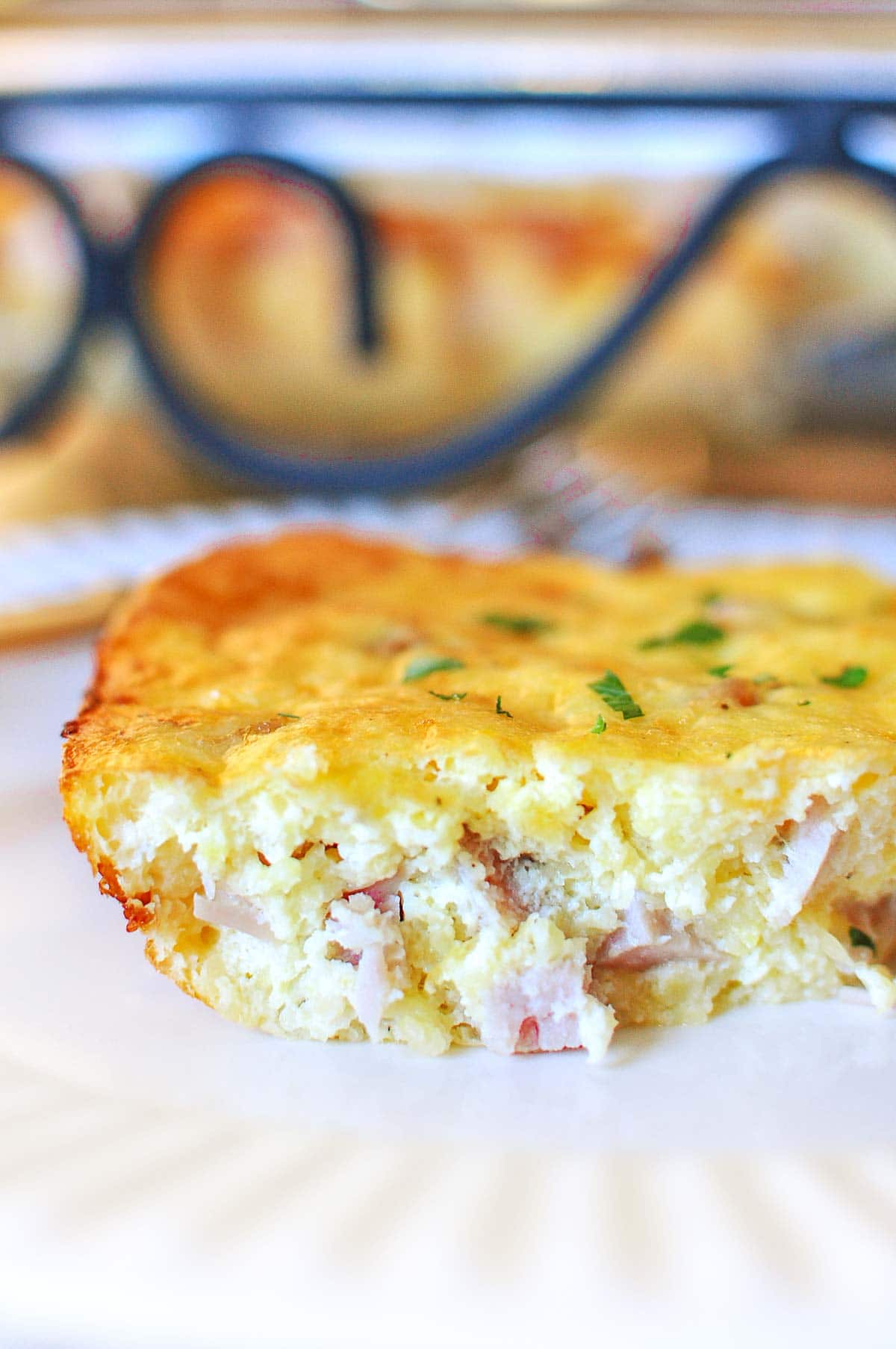 Grits Casserole on plate.