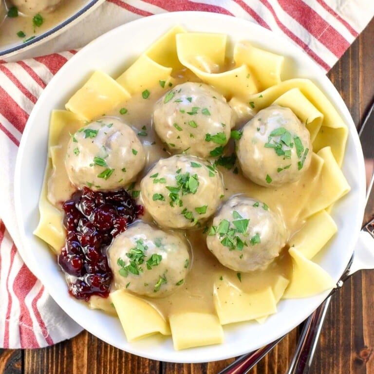 The BEST Easy Homemade Swedish Meatballs