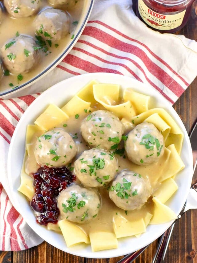 Swedish Meatballs (EASY, Homemade, Better than IKEA!)