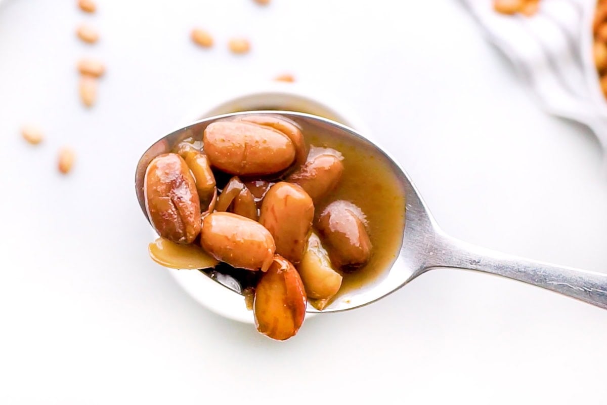 Spoonful of Ranch Style Beans.