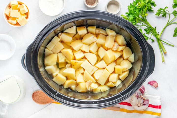 Crock Pot Mashed Potatoes (Creamy, Dreamy, Effortless!) • FIVEheartHOME