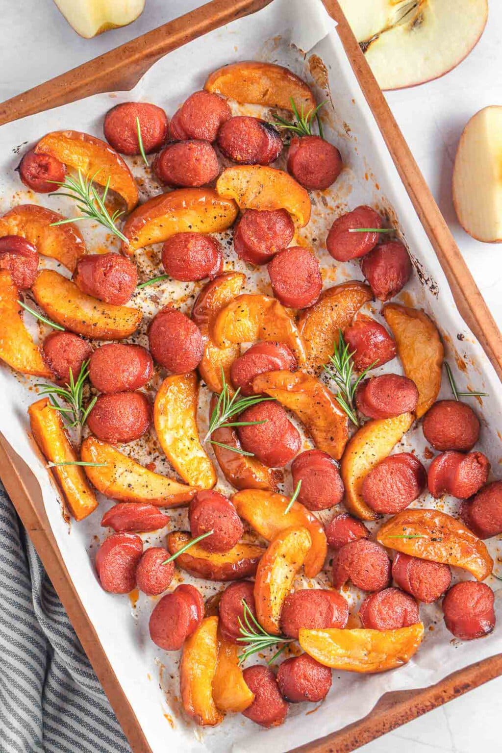 Sheet Pan Chicken Apple Sausage Recipe (with Apples) • FIVEheartHOME