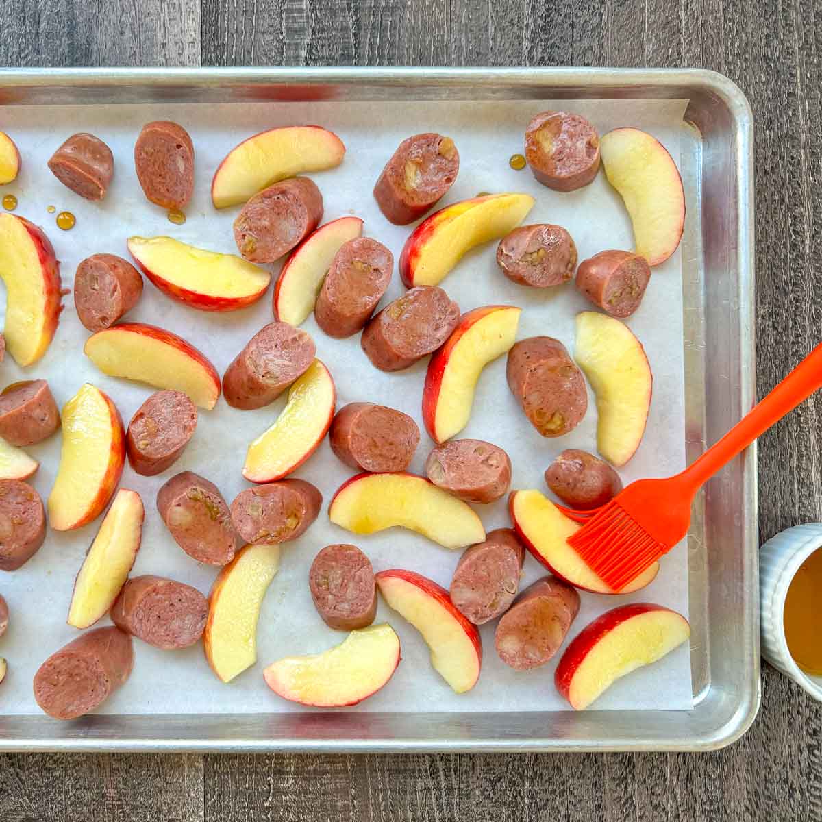 Sheet Pan Chicken Apple Sausage Recipe (with Apples) • FIVEheartHOME