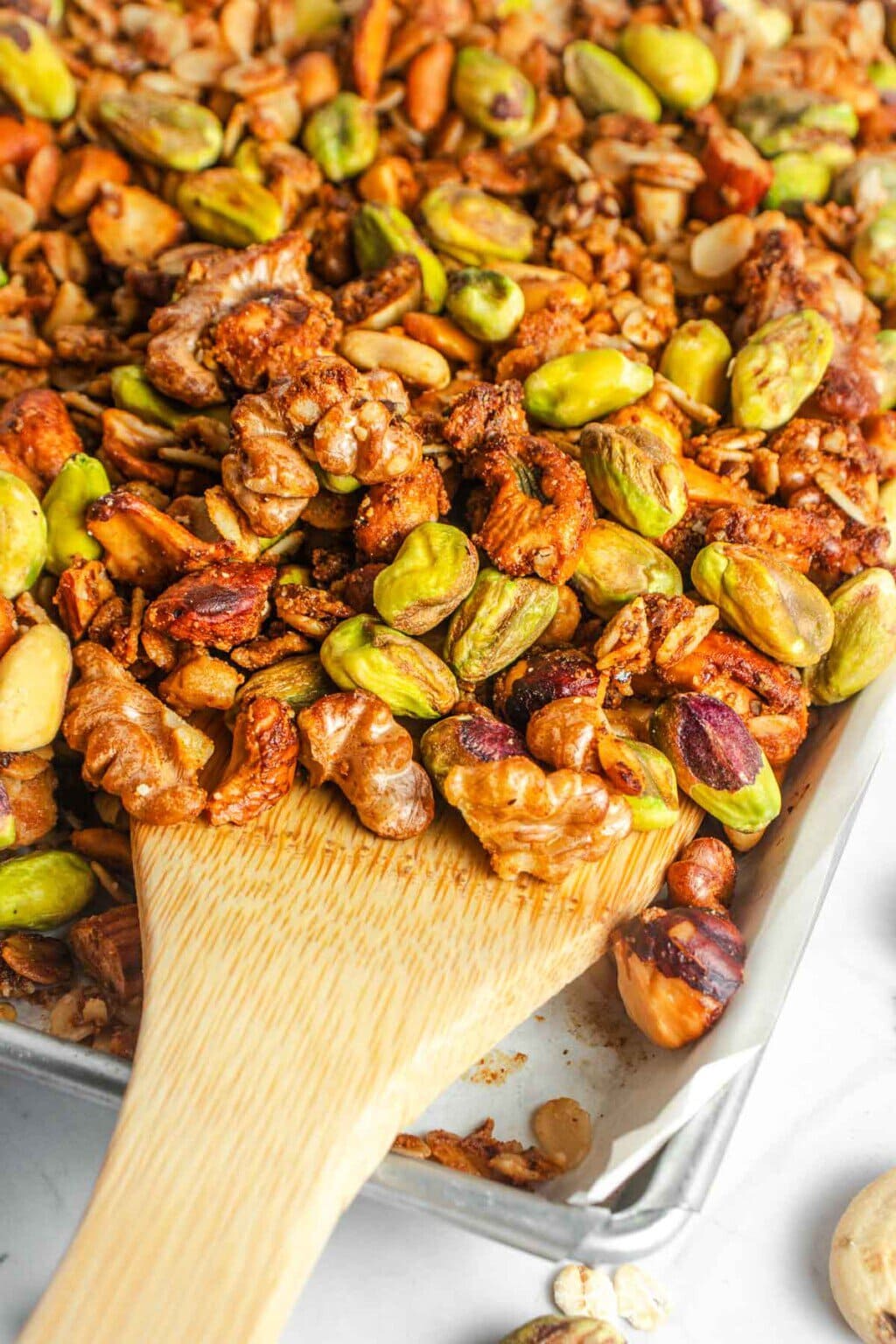 High Protein Granola Crunchy Easy Homemade FIVEheartHOME Protein Granola Recipe 1200px 16 1024x1536