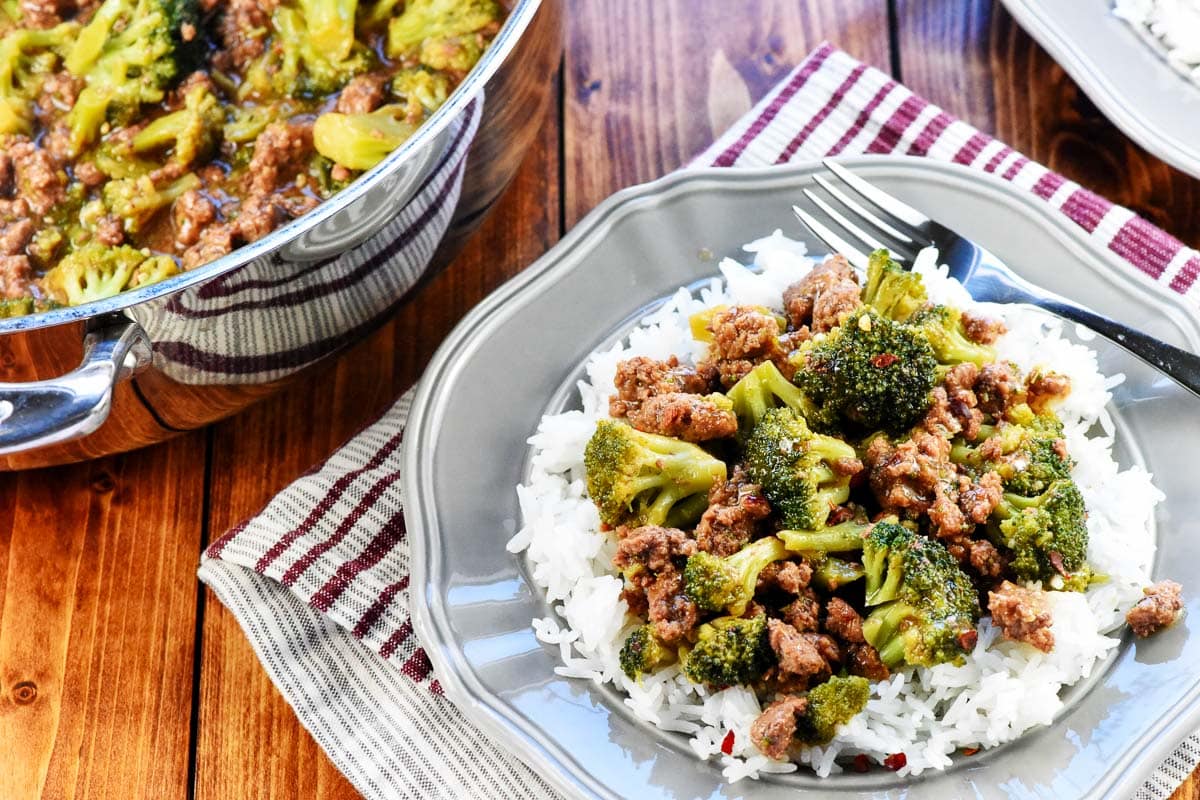 15-Minute Ground Beef & Broccoli (Easy + Healthy)