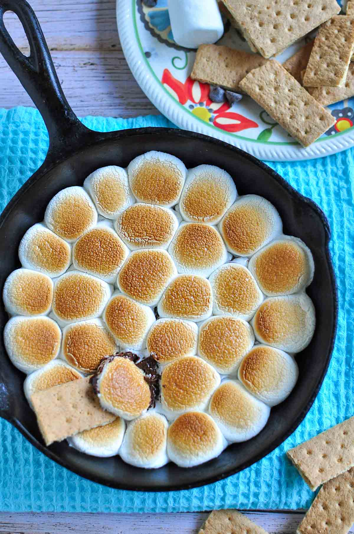 S'mores Dip aerial view.