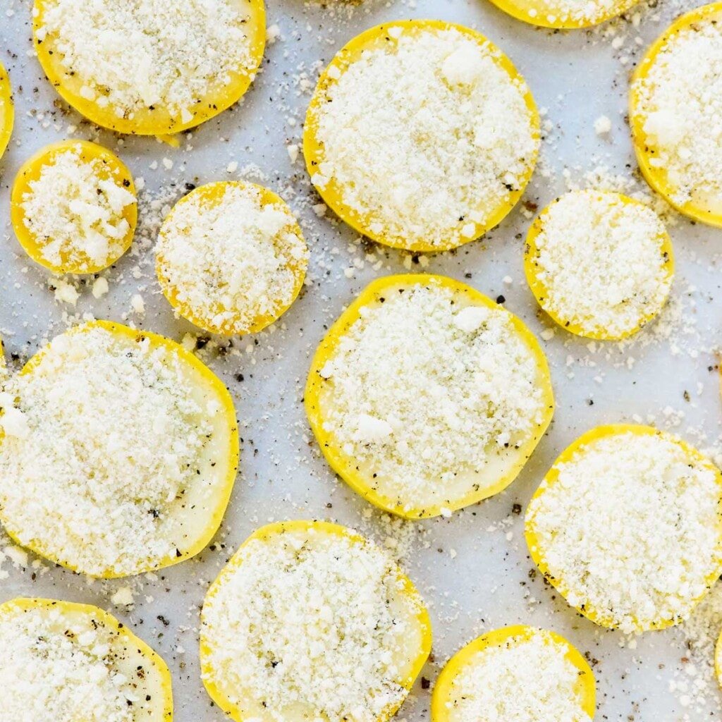 One of the best yellow squash recipes sprinkled with Parmesan.
