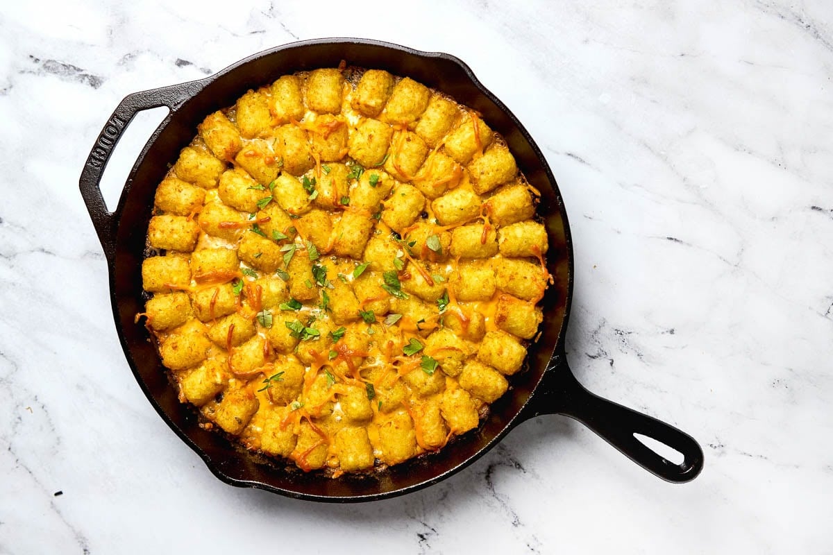 Cowboy Casserole fresh out of oven.